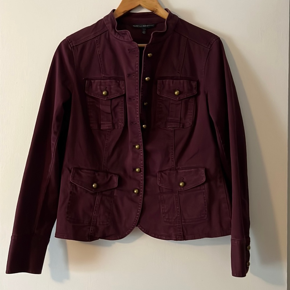 White House Black Market military jacket, size 8